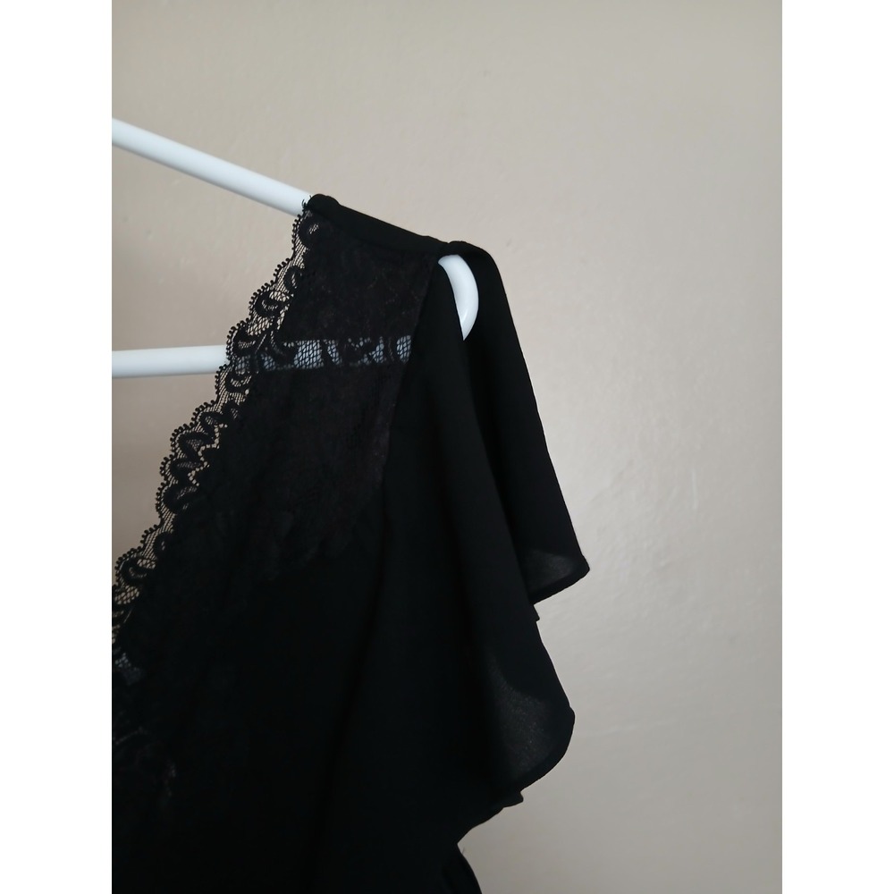 Oscar De La Renta Slip Dress XL Chiffon Floral Lace Maxi Nightgown Lingerie VTG - Picture 5 of 14